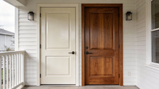 Will a Fiberglass Door Fade Even Under a Porch Overhang?