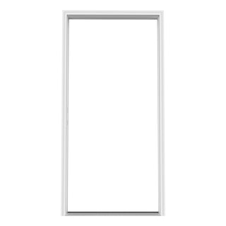 Complete Pre-Drilled Front Door Frame Kit – Vinyl Jamb with Brickmould, Sill & Hinges (Fits 36" x 80")