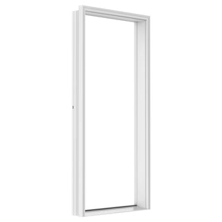 Complete Pre-Drilled Front Door Frame Kit – Vinyl Jamb with Brickmould, Sill & Hinges (Fits 36" x 80")