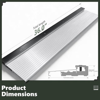 Heavy Duty Aluminum Entry Door Threshold - Residential Door Sill
