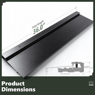 Heavy Duty Aluminum Entry Door Threshold - Residential Door Sill