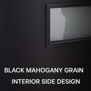 FRAMEWELL 36 x 80 Fiberglass Entry Door with Brickmould, High Quality Vinyl Frame, K04K05-36BW
