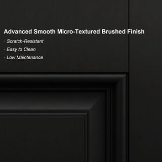 3/4 view Smooth Textured Entry Door with Hammered Glass Classical Design and equipped with Two single-panel Sidelites