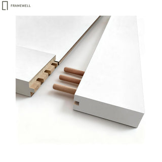 1-Panel Shaker Style White Primed Solid Core Swing Door Slab, NOT Pre-drilled and NOT Included Hardware, Pre-Assembled Interior Door for bedrooms, pantries, bathrooms, laundry rooms, closets and wine cabinets
